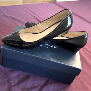 BNWB Cole Haan Elise Luxe 40MM II Patent Leather Wedges.